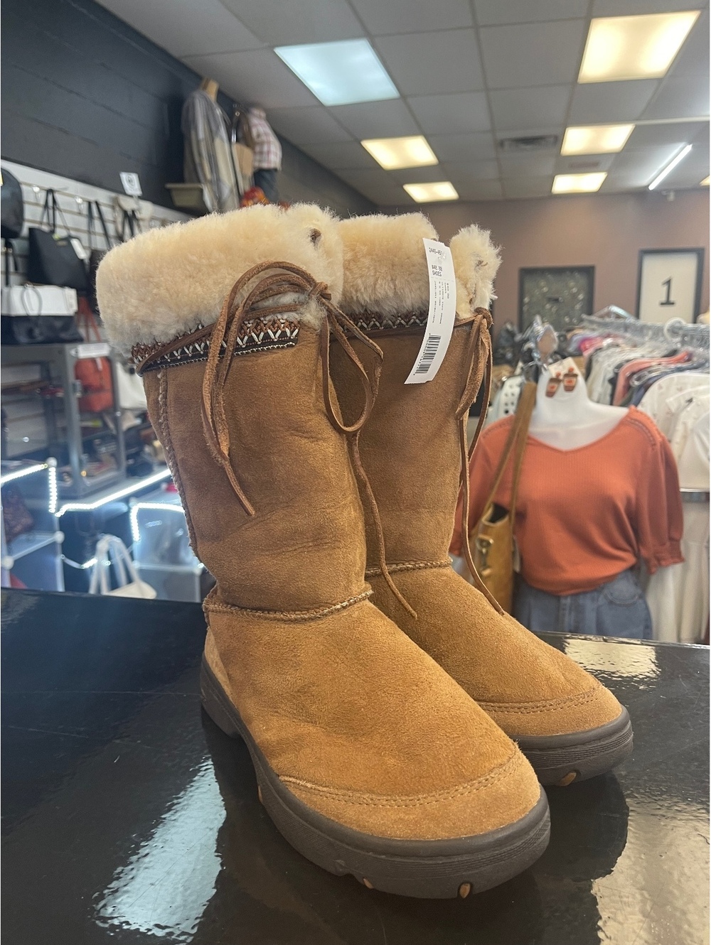 UGG Women's Winter Boots with Shearling Lining and Suede Exterior